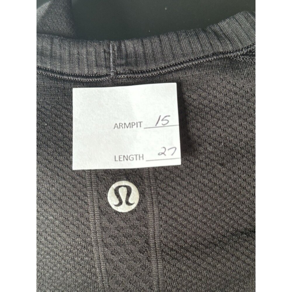 Lululemon Swiftly Tech Long Sleeve Crew Top Womens Size 6 Black Running Workout - Picture 2 of 8